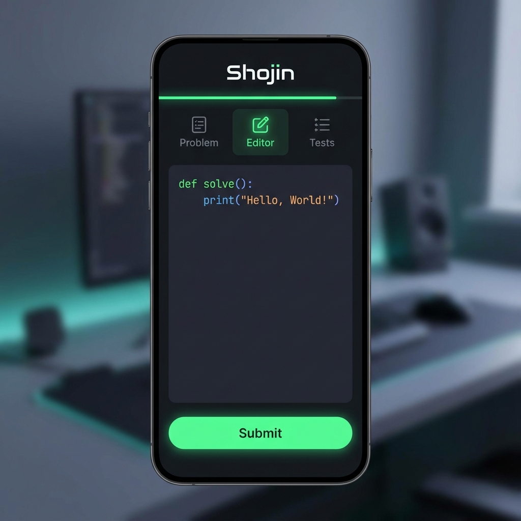 Shojin App Mockup